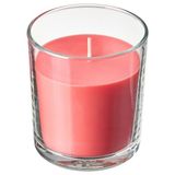 IKEA LOTSFAGEL bardakta kokulu mum parlak pembe - 80608424