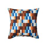 IKEA LÖVNATURSKOG Serisi, kırlent kılıfı, 50x50 cm, kahverengi-mavi kahverengi-mavi #814820