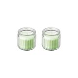 IKEA Lövskogslund Bardakta Kokulu Tealight Mum, Açık Yeşil, 12 Saat, 2 Adet