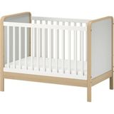 Ikea Älskvärd Bebek Karyolası 60X120 cm Huş Beyaz Masif Ahşap Ayarlanabilir Baza