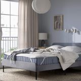 IKEA LUDDROS Kapitoneli Yatak Koruyucu 132 İplik,%52 Geri Dönüştürülmüş Polyester,%48 Pamuk beyaz 160x200 cm