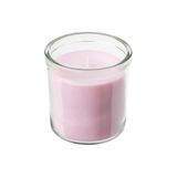 IKEA Lugnare Bardakta Kokulu Mum Pembe, 20 Saat Yanma Süresi, 7.5 cm Çap, Yasemin Kokusu