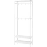 IKEA Mackapar 78x32x200 cm Beyaz Portmanto