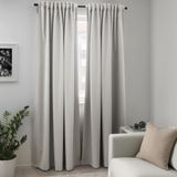 IKEA MAJGULL karartma perde/2 kanat açık gri - 90346752
