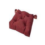 IKEA Malinda 40/35x38x7 cm Koyu Kahverengi-Kırmızı Sandalye Minderi