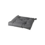 IKEA Malında Sandalye Minderi, 40/35x38x7 cm, Gri, Cırt Cırt Bantlı