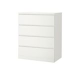 IKEA Malm 4 çekmeceli şifonyer, beyaz 80x100cm