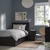 IKEA MALM/LINDBADEN tek kişilik karyola venge - 79494975