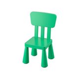 IKEA Mammut Çocuk Sandalyesi Yeşil Plastik Sabit Kolçaklı Ergonomik Tasarım