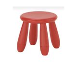 IKEA MAMMUT çocuk taburesi kırmızı