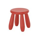 IKEA Mammut Kırmızı Çocuk Taburesi, Polipropilen Plastik