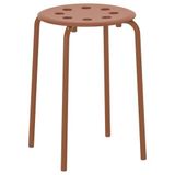 IKEA MARIUS tabure kırmızı-kahverengi - 20605249