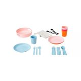 IKEA MARULK piknik seti, pembe-mavi, 21 parça