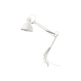 IKEA Masaya Takılabilir Çalışma Lambası Abajur Çapı: 17 Cm Masa Lambası Beyaz Çelik Lamba