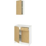 IKEA Meşe Dayanıklı Mutfak Dolabı 120X61X220 cm
