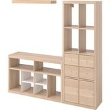 IKEA Meşe Dayanıklı Tv Ünitesi 224X39X147 cm