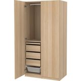 IKEA Meşe Ferah Kapaklı Gardırop 100X60X201 cm - Ahşap