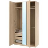 IKEA Meşe Fonksiyonel Kapaklı Gardırop 125X60X236 cm - Ahşap