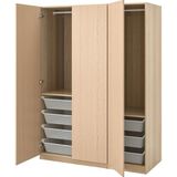 IKEA Meşe Fonksiyonel Kapaklı Gardırop - Ahşap
