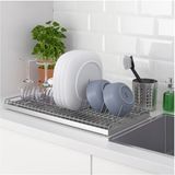 IKEA Metal Bulaşıklık Kungsfors Bulaşıklık 60 cm Galvanizli Paslanmaz Çelik Profesyonel - Yok - Gri
