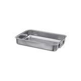 IKEA Metal Kare Fırın Kabı 24x34 Cm Paslanmaz Çelik Kulplu Kare Fırın Pişirme Tepsisi