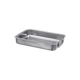 IKEA Metal Kare Fırın Kabı MeridyenDukkan 24x34 Cm Paslanmaz Çelik Kulplu Kare Fırın Pişirme Tepsisi