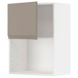 IKEA METOD ankastre mikrodalga fırın duvar dolabı UPPLÖV mat koyu bej - 39492474