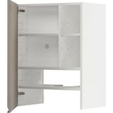 IKEA Metod Aspiratör Dolabı Upplöv Mat Koyu Bej 60 x 80 cm 1 Kapaklı