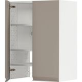 IKEA Metod Aspiratör Dolabı Upplöv Mat Koyu Bej 60 x 80 cm 2 Kapaklı