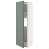 IKEA METOD buzdolabı-dondurucu boy dolabı NICKEBO mat gri-yeşil - 39565960