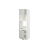 Ikea Metod, Fırın-Mikrodalga Fırın Boy Dolabı, Havstorp Açık Gri, 60X60X200 Cm