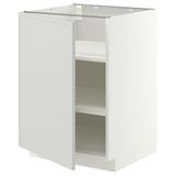 IKEA METOD kapaklı alt dolap ASPUDDEN açık gri - 89604313
