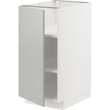 IKEA Metod Kapaklı Alt Dolap Havstorp Açık Gri Koyu Gri 40 x 60 cm 1 Kapaklı ve 2 Raflı
