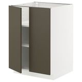 IKEA METOD kapaklı alt dolap HAVSTORP kahverengi-bej - 49558474