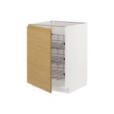 Ikea Metod, Kapaklı Alt Dolap, Voxtorp Meşe Görünümlü, 60X60 Cm