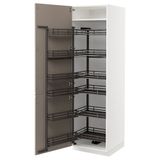 IKEA METOD kiler dolabı UPPLÖV mat koyu bej - 59492581