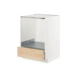 IKEA Metod Maximera Askersund Açık Dişbudak 60x60 cm Ankastre Fırın Dolabı