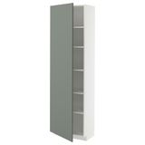 IKEA METOD mutfak boy dolabı NICKEBO mat gri-yeşil - 49565827