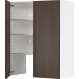 Ikea Metod Mutfak Duvar Dolabı Aspiratör Dolabı Sınarp Kahverengi, G80.0 x D38.9 x Y100.0 cm – Moder