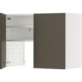 Ikea Metod Mutfak Duvar Dolabı, Havstorp Aspiratör Dolabı, Kahverengi-Bej, G80XY60 cm - Kahverengi - Bej