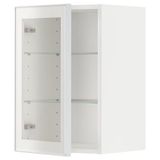 IKEA METOD mutfak duvar dolabı HEJSTA beyaz-şeffaf cam - 79490543
