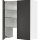 Ikea Metod Mutfak Duvar Dolabı, Nıckebo Mat Antrasit, G80.0 x D38.6 x Y100.0 Cm. 25 Yıl Garantili.