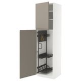 IKEA METOD temizlik dolabı UPPLÖV mat koyu bej - 59574223