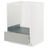 IKEA METOD/MAXIMERA ankastre fırın dolabı HAVSTORP açık gri-koyu gri - 39539363