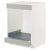 IKEA METOD/MAXIMERA ankastre fırın dolabı HAVSTORP açık gri-koyu gri - 89539148