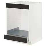 IKEA METOD/MAXIMERA ankastre fırın dolabı NICKEBO mat antrasit - 89498223