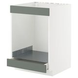 IKEA METOD/MAXIMERA ankastre fırın dolabı NICKEBO mat gri-yeşil - 49565554