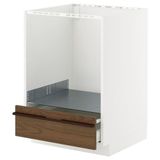 IKEA METOD/MAXIMERA ankastre fırın dolabı STENSTA koyu kahverengi-dişbudak kaplama - 79574585