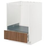 IKEA METOD/MAXIMERA ankastre fırın dolabı TISTORP kahverengi ceviz görünümlü - 79518924