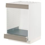 IKEA METOD/MAXIMERA ankastre fırın dolabı UPPLÖV mat koyu bej - 49492322